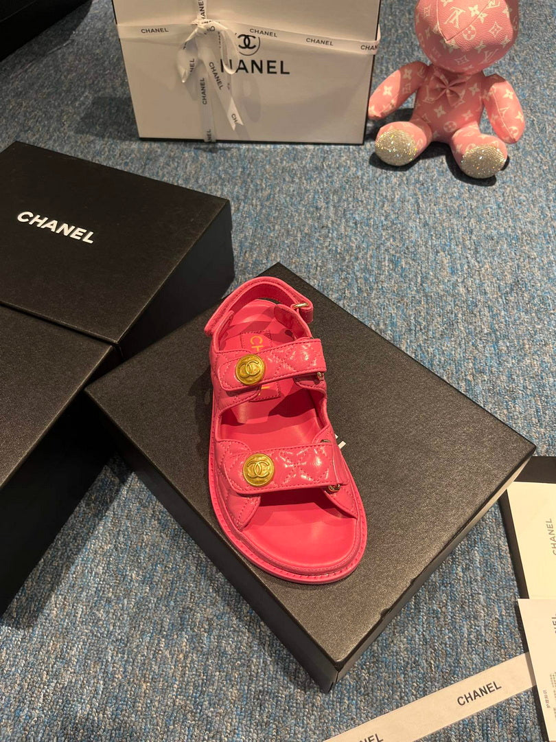 Chanel G40138 Women's Sandals Shoes Lambskin C90246