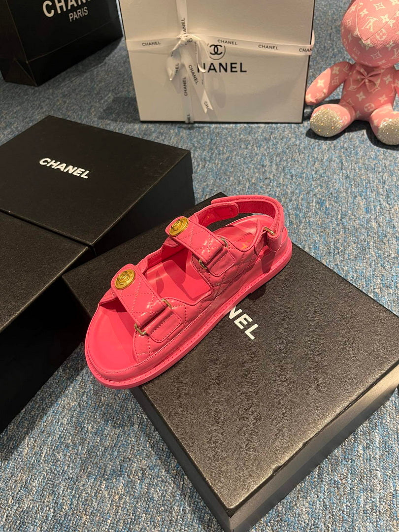 Chanel G40138 Women's Sandals Shoes Lambskin C90246