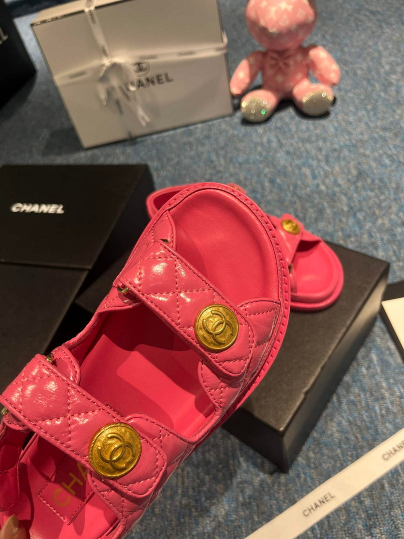 Chanel G40138 Women's Sandals Shoes Lambskin C90246