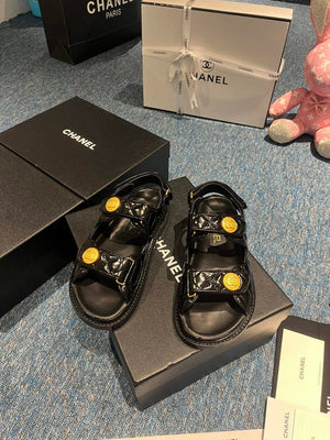Chanel G40138 Women's Sandals Shoes Lambskin C90247 - 35 - View 2