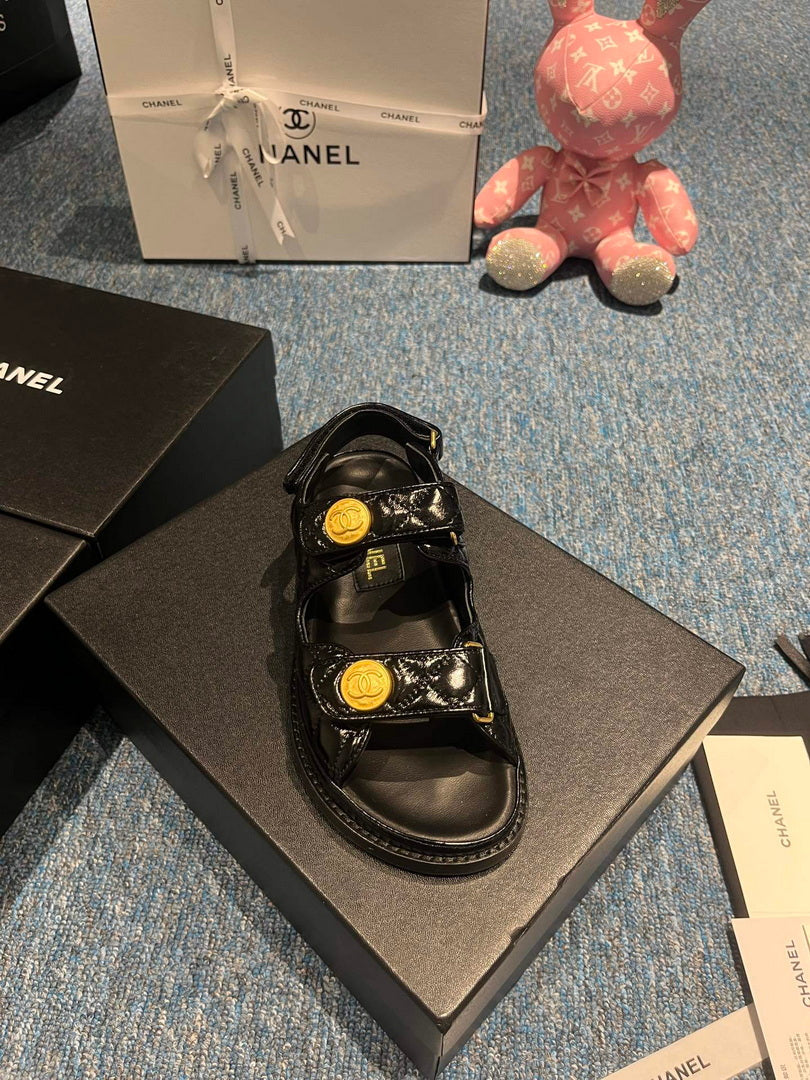Chanel G40138 Women's Sandals Shoes Lambskin C90247