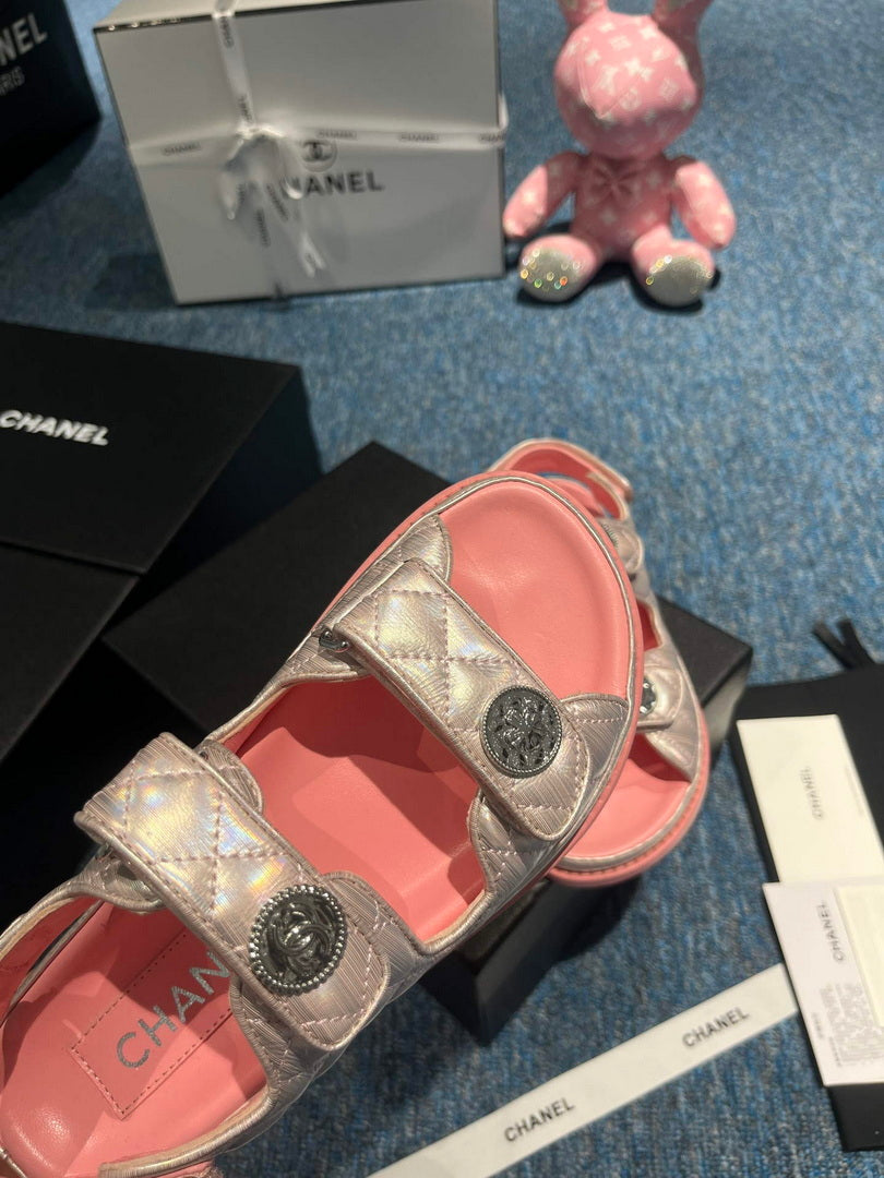 Chanel G40138 Women's Sandals Shoes Lambskin C90248
