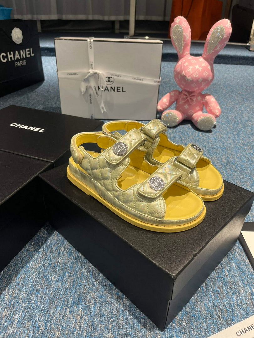 Chanel G40138 Women's Sandals Shoes Lambskin C90249