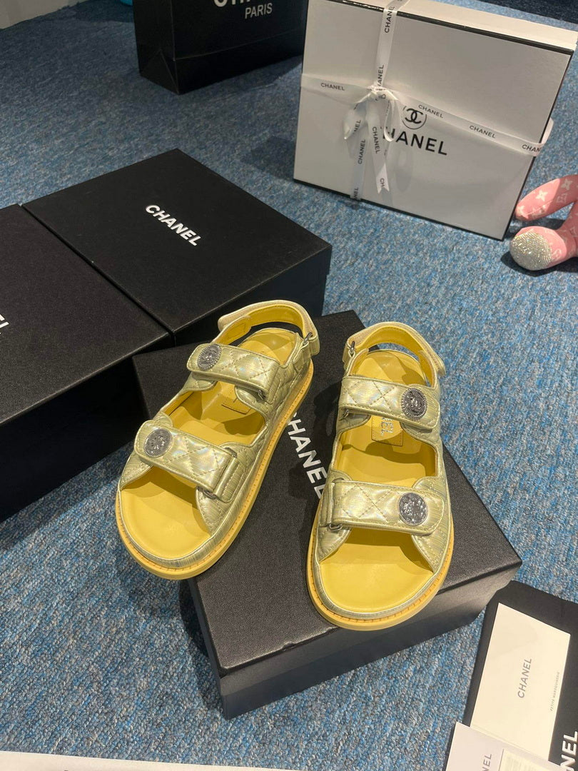Chanel G40138 Women's Sandals Shoes Lambskin C90249