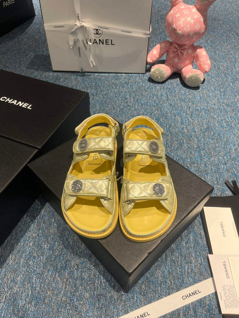 Chanel G40138 Women's Sandals Shoes Lambskin C90249