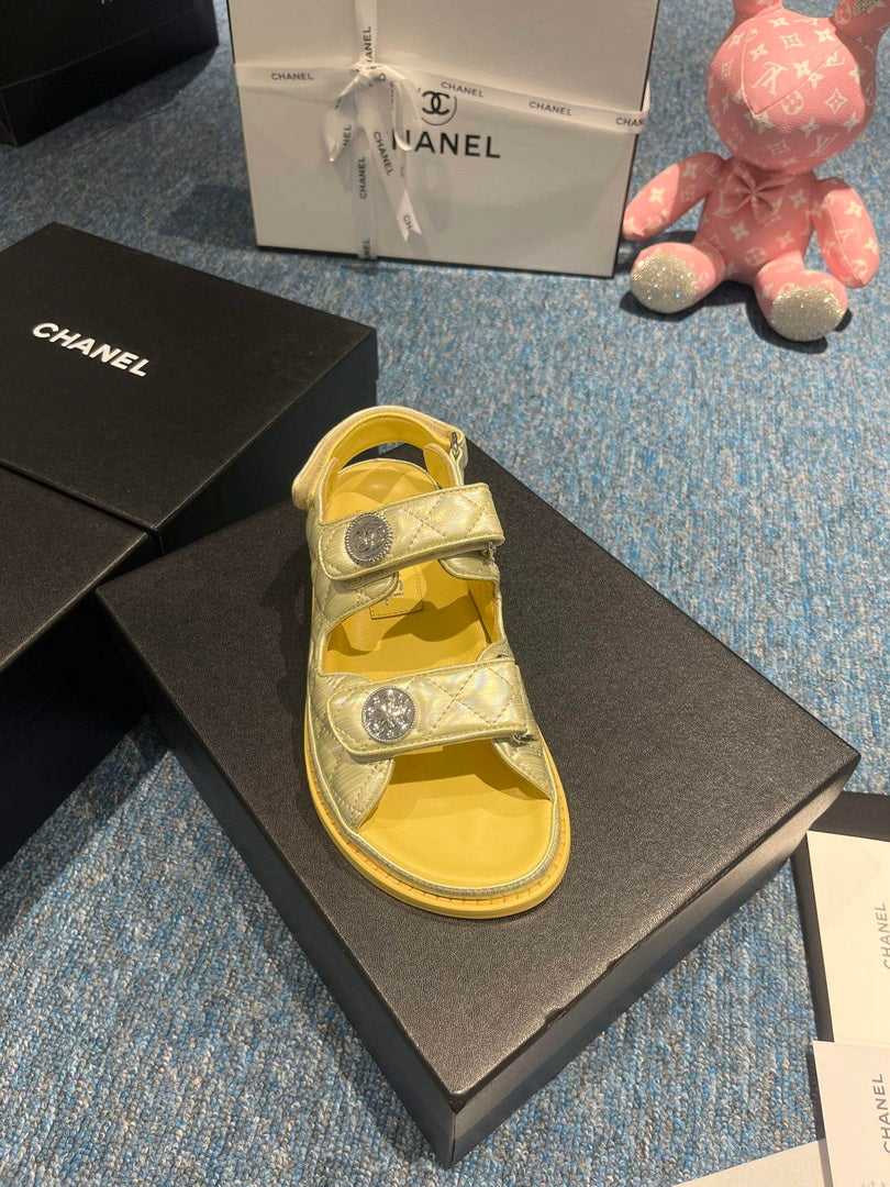 Chanel G40138 Women's Sandals Shoes Lambskin C90249