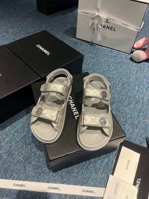Chanel G40138 Women's Sandals Shoes Lambskin C90250 - 35 - View 3