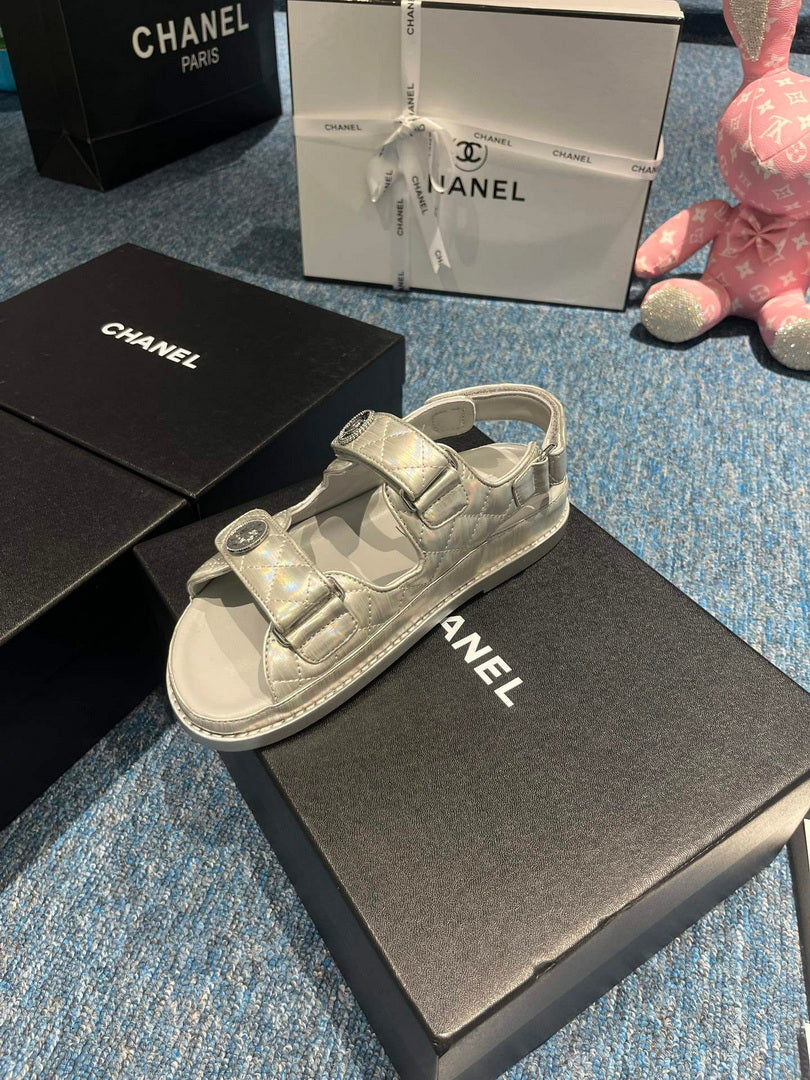 Chanel G40138 Women's Sandals Shoes Lambskin C90250 - 35 - View 4