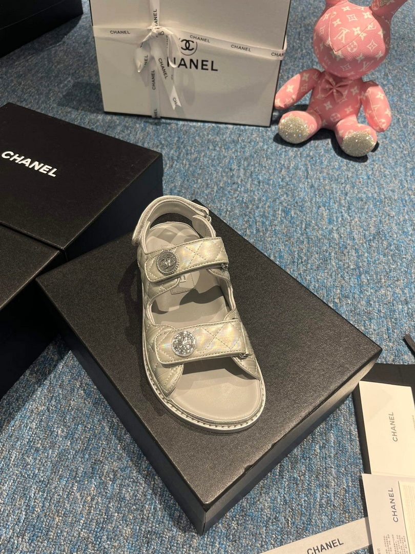 Chanel G40138 Women's Sandals Shoes Lambskin C90250