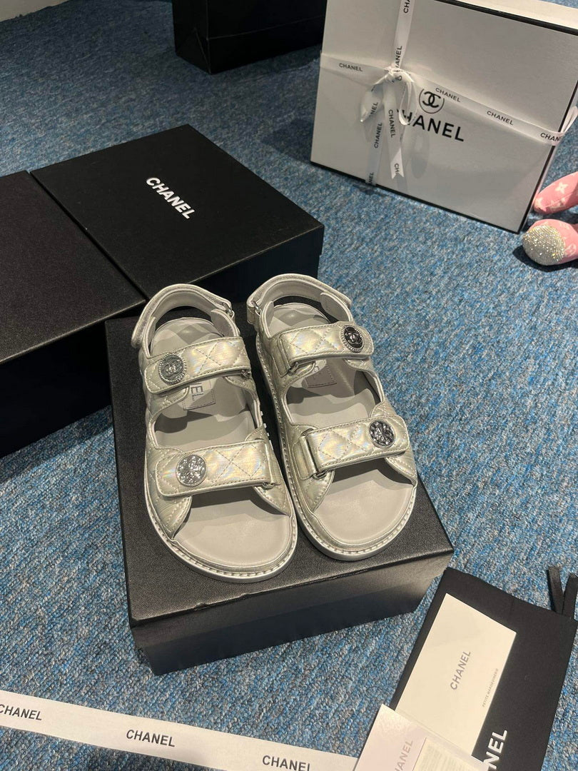 Chanel G40138 Women's Sandals Shoes Lambskin C90250