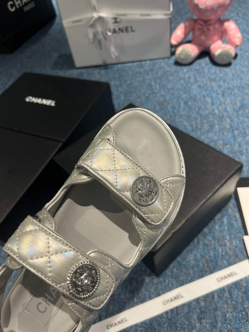Chanel G40138 Women's Sandals Shoes Lambskin C90250