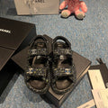 Chanel G40138 Women's Sandals Shoes Lambskin C90251 - 35 - View 1