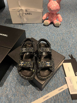 Chanel G40138 Women's Sandals Shoes Lambskin C90251 - 35 - View 1