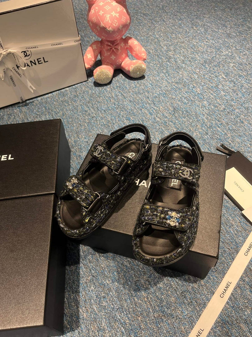 Chanel G40138 Women's Sandals Shoes Lambskin C90251 - 35 - View 2
