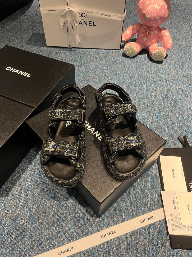 Chanel G40138 Women's Sandals Shoes Lambskin C90251