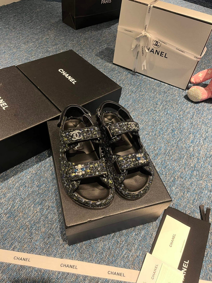 Chanel G40138 Women's Sandals Shoes Lambskin C90251