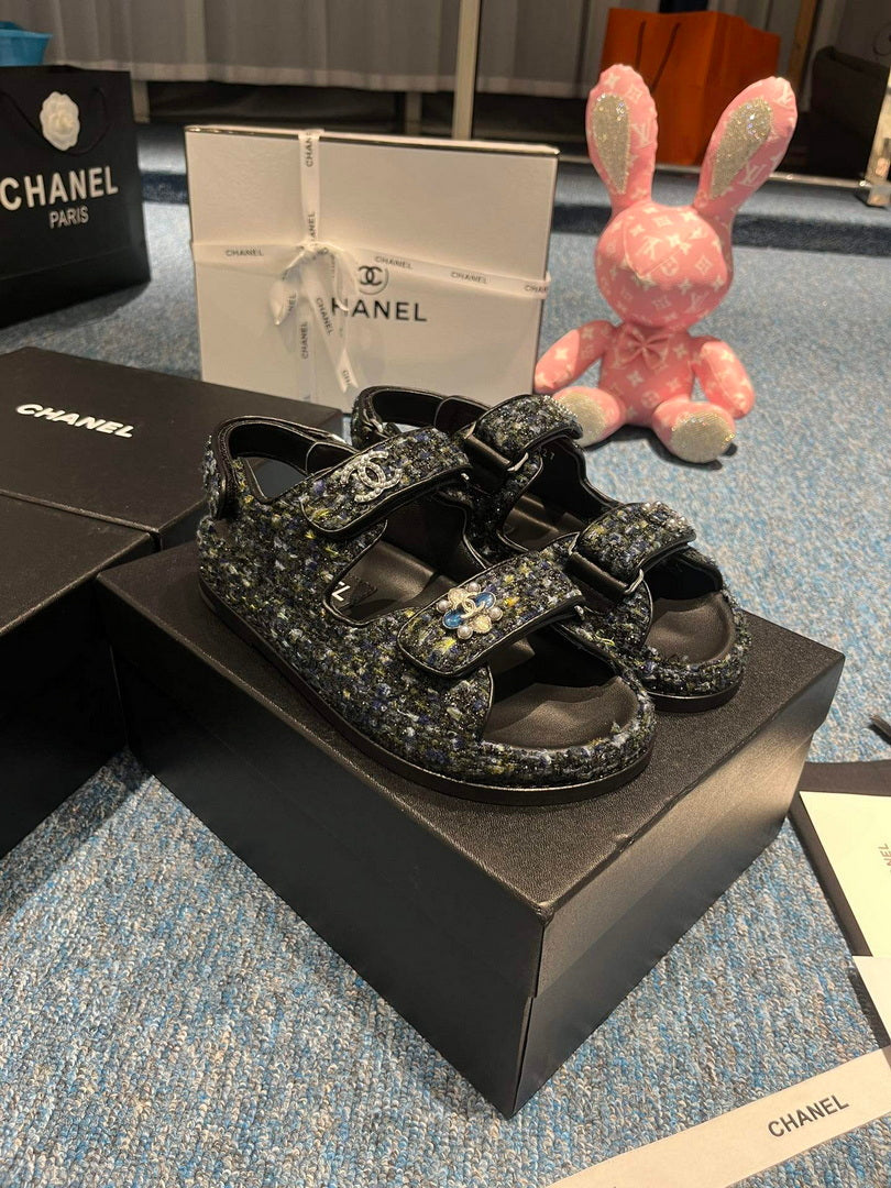 Chanel G40138 Women's Sandals Shoes Lambskin C90251