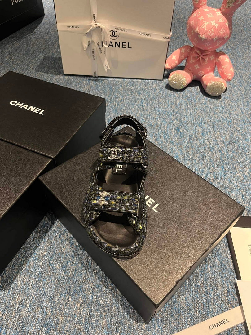 Chanel G40138 Women's Sandals Shoes Lambskin C90251 - 35 - View 6