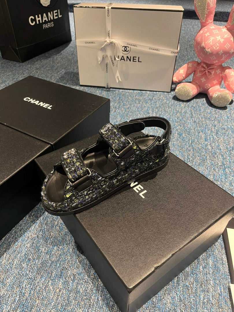 Chanel G40138 Women's Sandals Shoes Lambskin C90251 - 35 - View 7