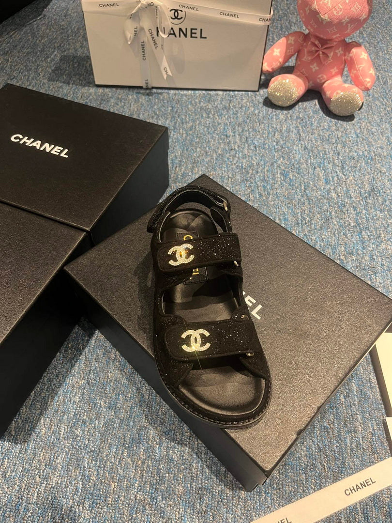 Chanel G40138 Women's Sandals Shoes Lambskin C90252