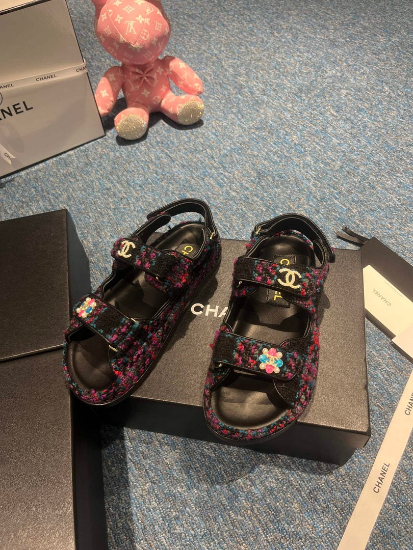 Chanel G40138 Women's Sandals Shoes Lambskin C90253 - 35 - View 2