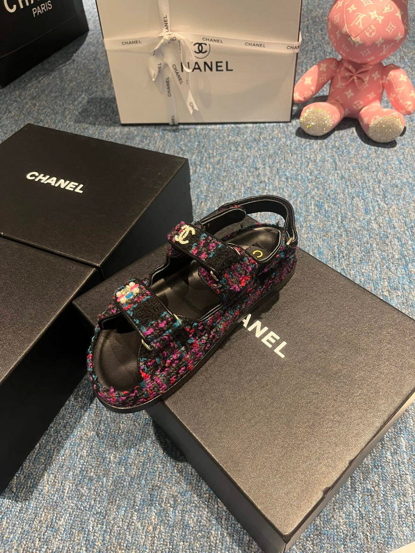 Chanel G40138 Women's Sandals Shoes Lambskin C90253