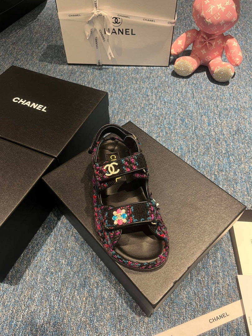 Chanel G40138 Women's Sandals Shoes Lambskin C90253 - 35 - View 7