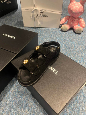 Chanel G40138 Women's Sandals Shoes Lambskin C90254 - 35 - View 7