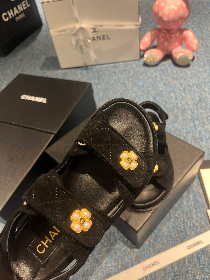 Chanel G40138 Women's Sandals Shoes Lambskin C90254 - 35 - View 8