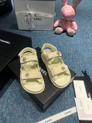 Chanel G40138 Women's Sandals Shoes Lambskin C90255 - 35 - View 3