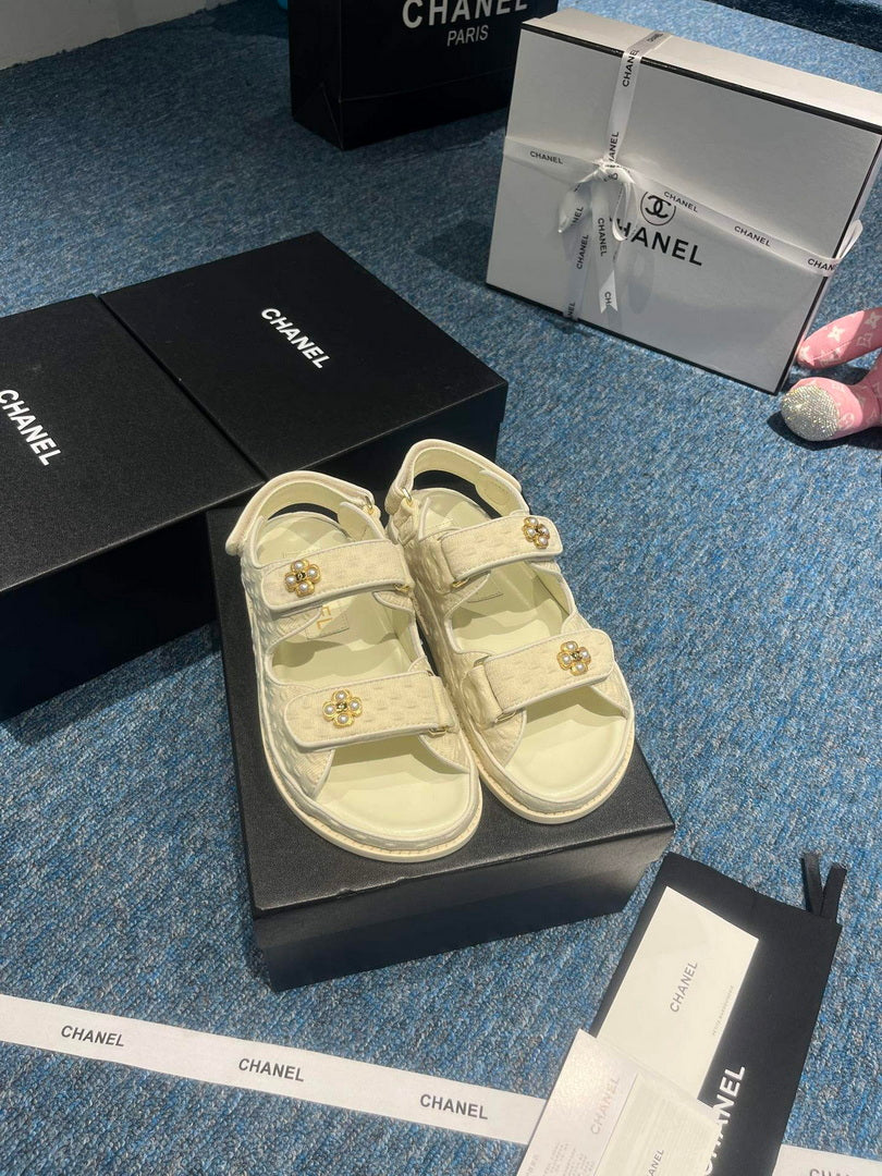 Chanel G40138 Women's Sandals Shoes Lambskin C90255