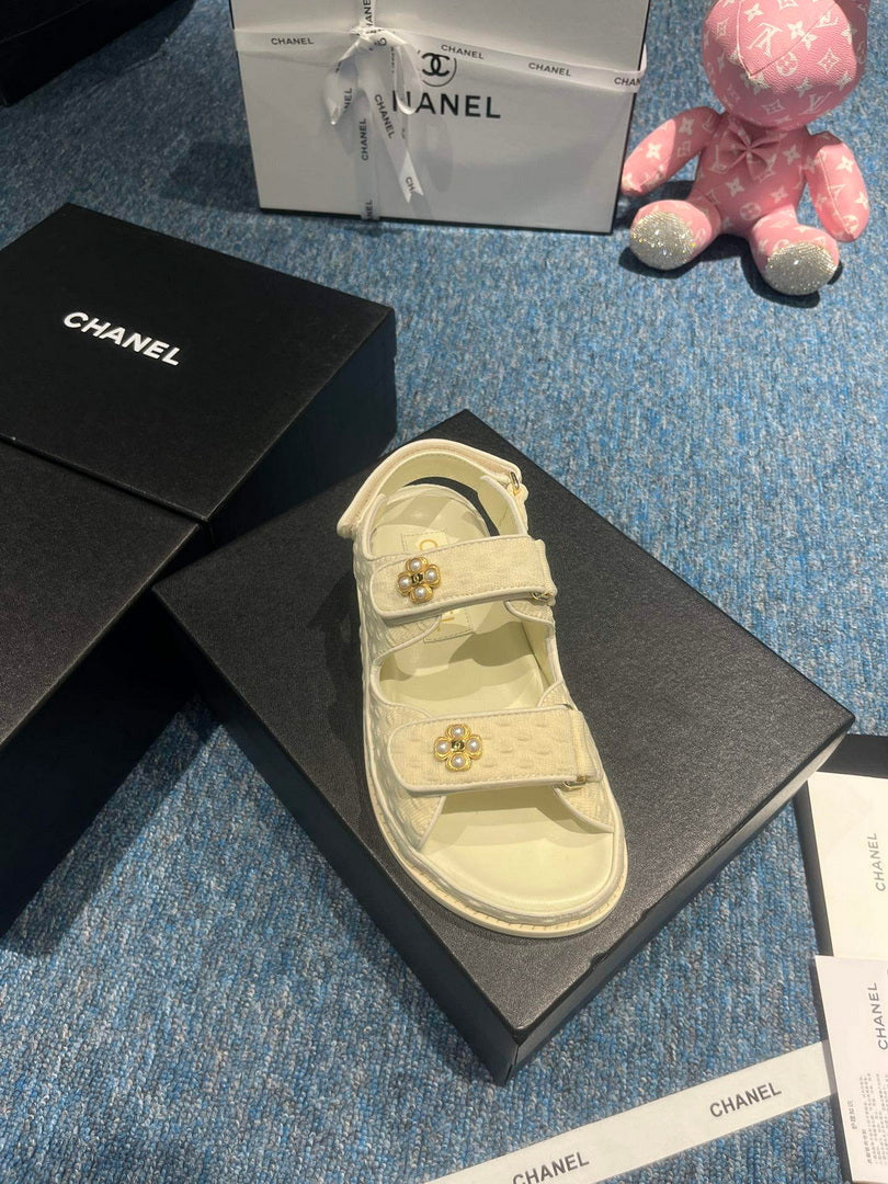 Chanel G40138 Women's Sandals Shoes Lambskin C90255 - 35 - View 7