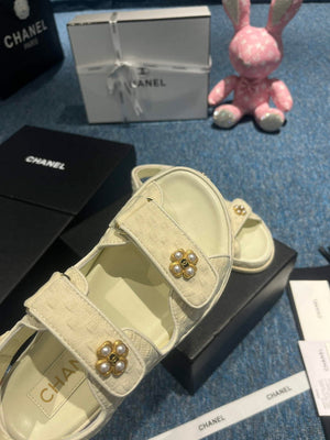 Chanel G40138 Women's Sandals Shoes Lambskin C90255 - 35 - View 8