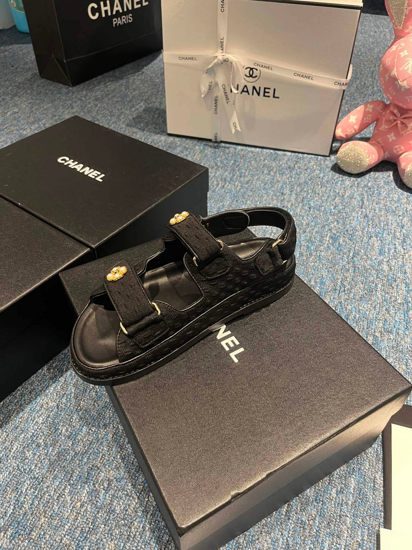 Chanel G40138 Women's Sandals Shoes Lambskin C90256