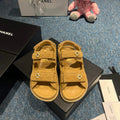 Chanel G40138 Women's Sandals Shoes Lambskin C90257 - 35 - View 1