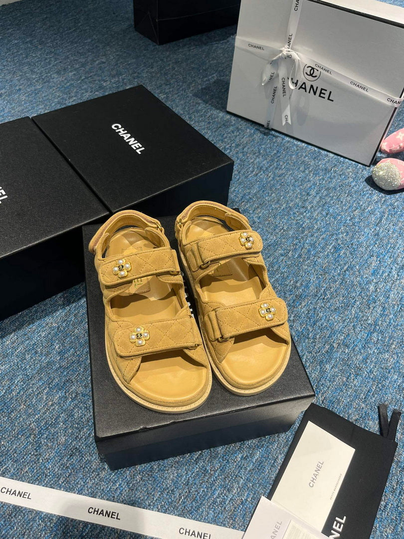 Chanel G40138 Women's Sandals Shoes Lambskin C90257