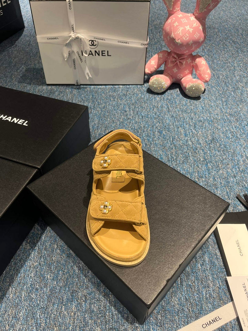 Chanel G40138 Women's Sandals Shoes Lambskin C90257