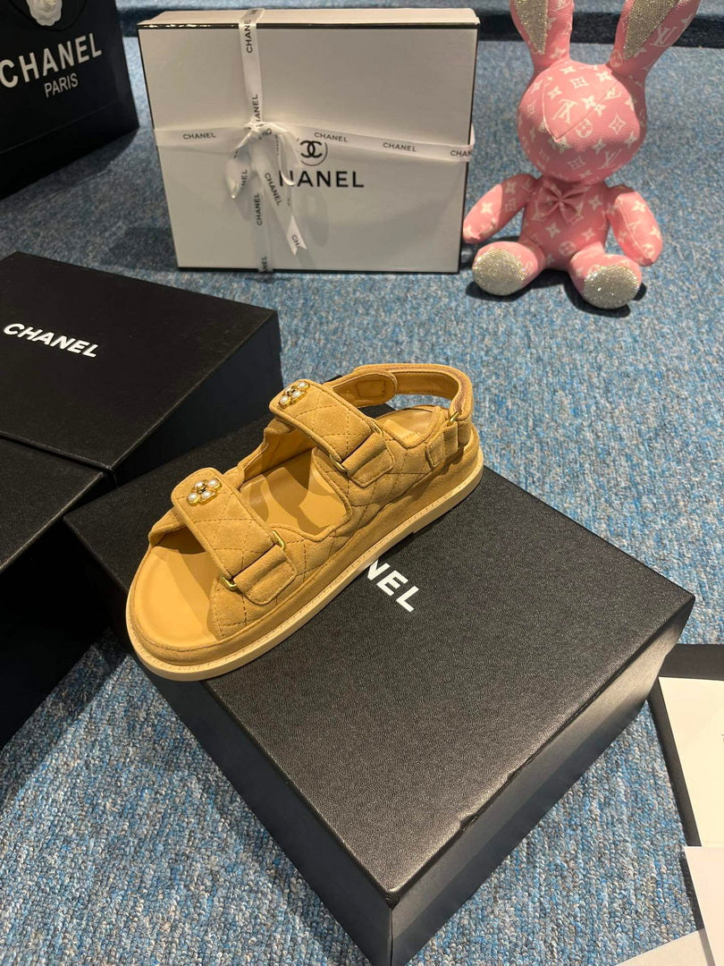 Chanel G40138 Women's Sandals Shoes Lambskin C90257