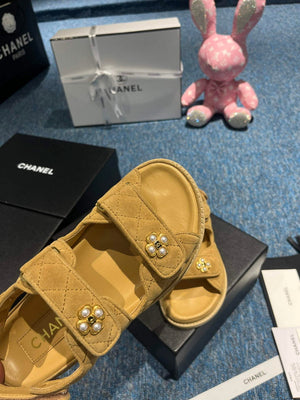 Chanel G40138 Women's Sandals Shoes Lambskin C90257 - 35 - View 8