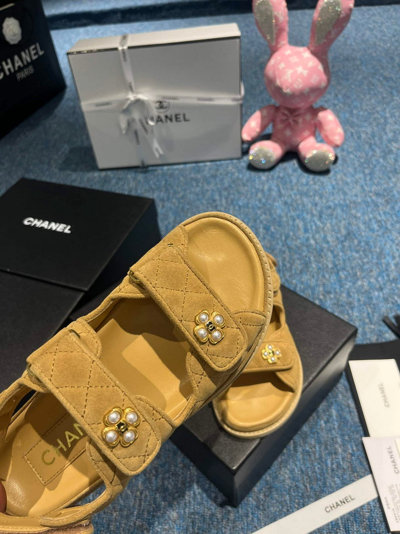 Chanel G40138 Women's Sandals Shoes Lambskin C90257 - 35 - View 8
