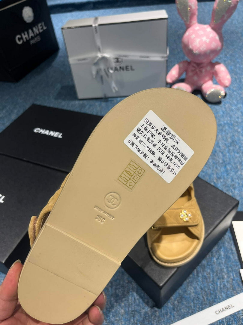 Chanel G40138 Women's Sandals Shoes Lambskin C90257