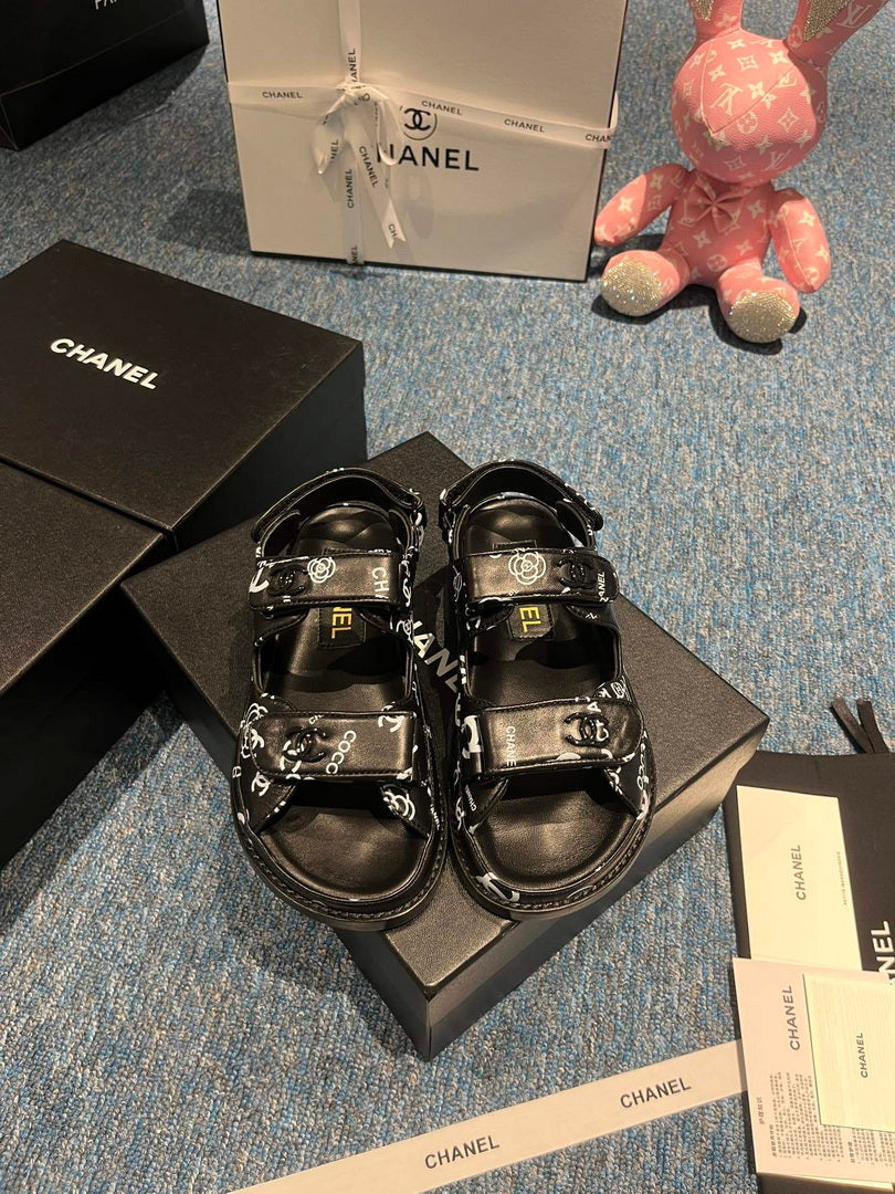 Chanel G40138 Women's Sandals Shoes Lambskin C90258