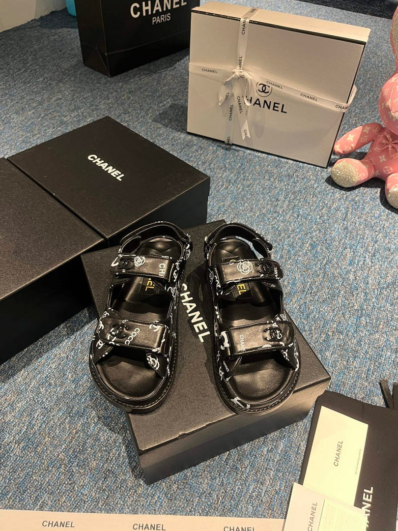 Chanel G40138 Women's Sandals Shoes Lambskin C90258