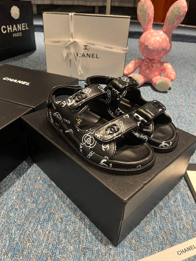 Chanel G40138 Women's Sandals Shoes Lambskin C90258 - 35 - View 4