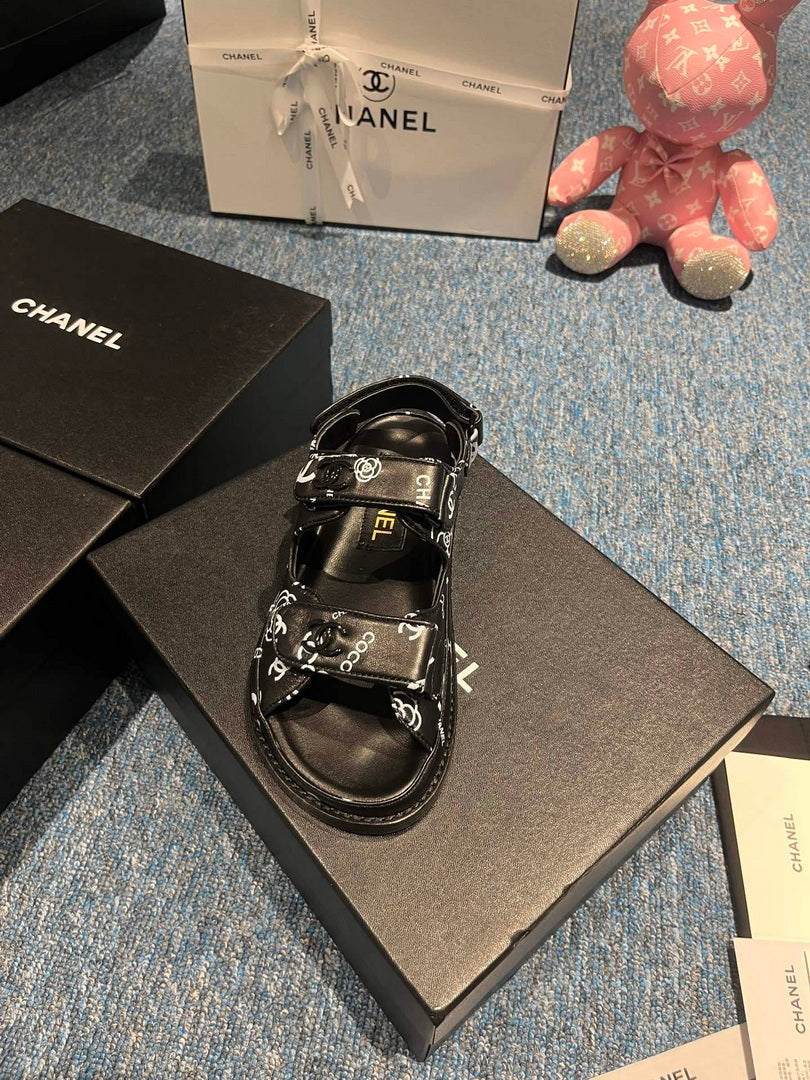 Chanel G40138 Women's Sandals Shoes Lambskin C90258