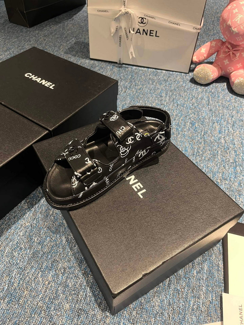 Chanel G40138 Women's Sandals Shoes Lambskin C90258 - 35 - View 7
