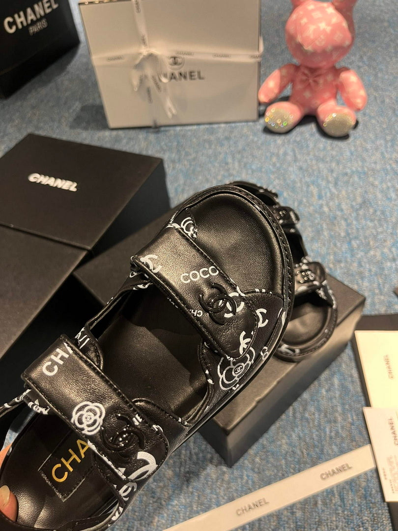 Chanel G40138 Women's Sandals Shoes Lambskin C90258