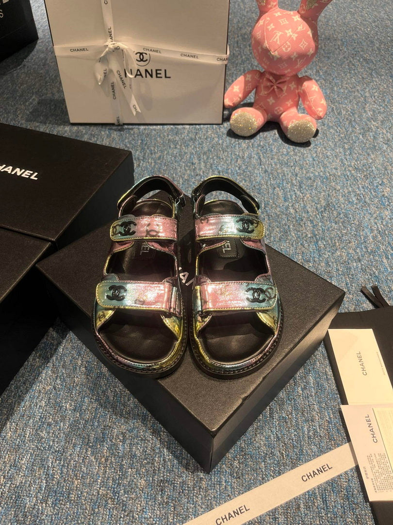 Chanel G40138 Women's Sandals Shoes Lambskin C90259