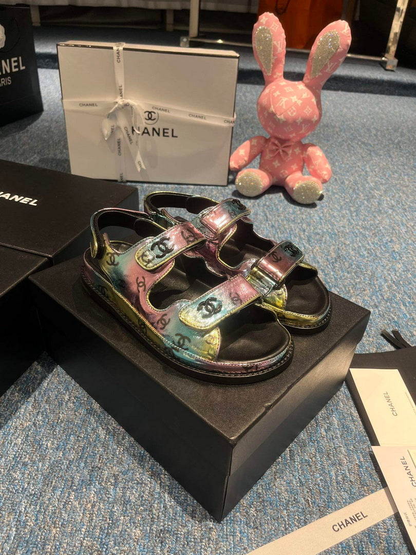 Chanel G40138 Women's Sandals Shoes Lambskin C90259