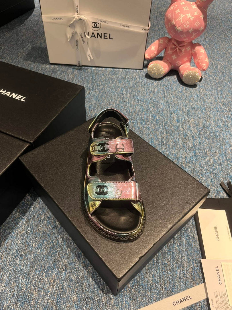 Chanel G40138 Women's Sandals Shoes Lambskin C90259